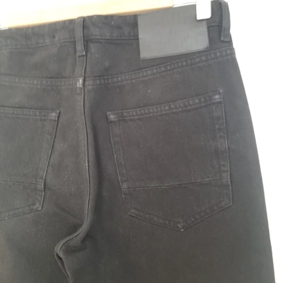 Golden Goose Happy High Waist Tapered Leg Jeans Size 27 Black - Picture 4 of 8